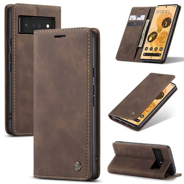 CaseMe Smart FlipCase Google Pixel 6 Pro  - kahvi