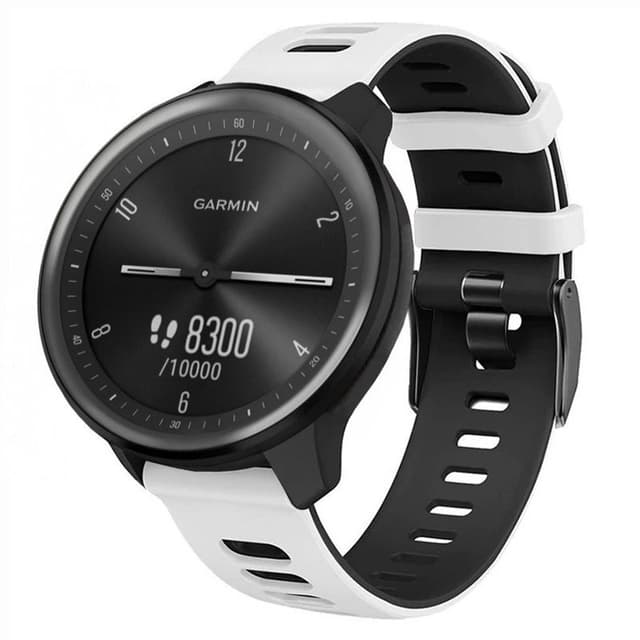 Twin Sport armbånd Garmin Vivomove Sport - Hvit/svart