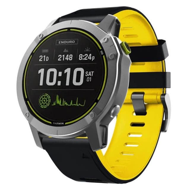 Twin Sport Armbånd Garmin ‌Fenix 7S - Sort/gul