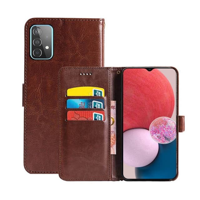 Wallet cover 3-kort Samsung Galaxy A13 4G - Brun