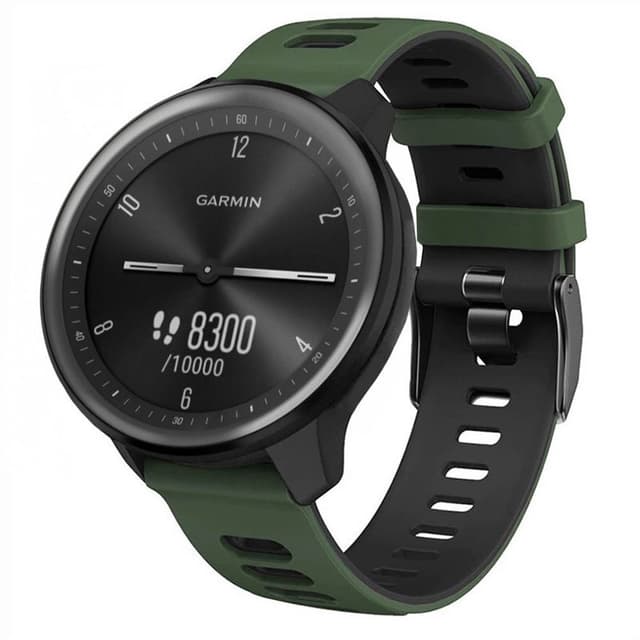 Twin Sport Rannekoru Garmin Vivomove Sport - Vihreä/musta