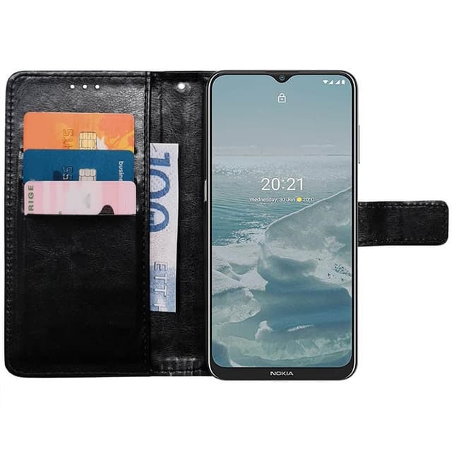 Mobil lommebok 3-kort Nokia G20 - Sort