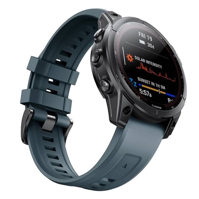 Sport Rannekoru Garmin Fenix 7X - harmaa sininen