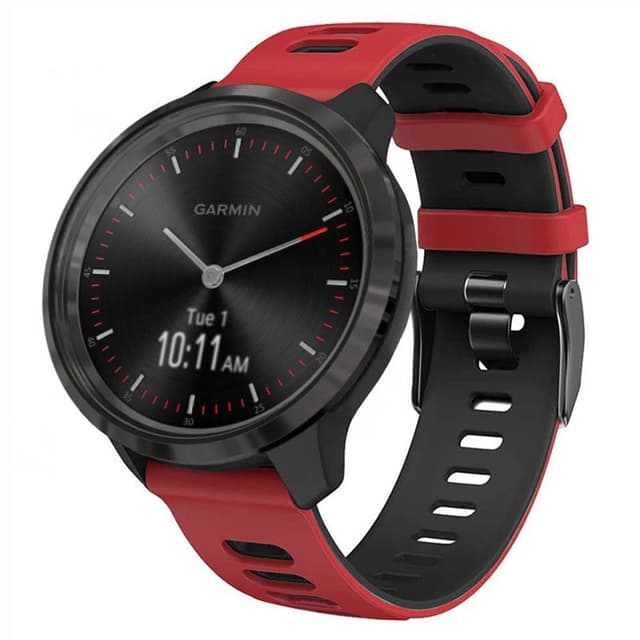 Twin Sport Armbånd Garmin Vivomove 3 - Rød/sort