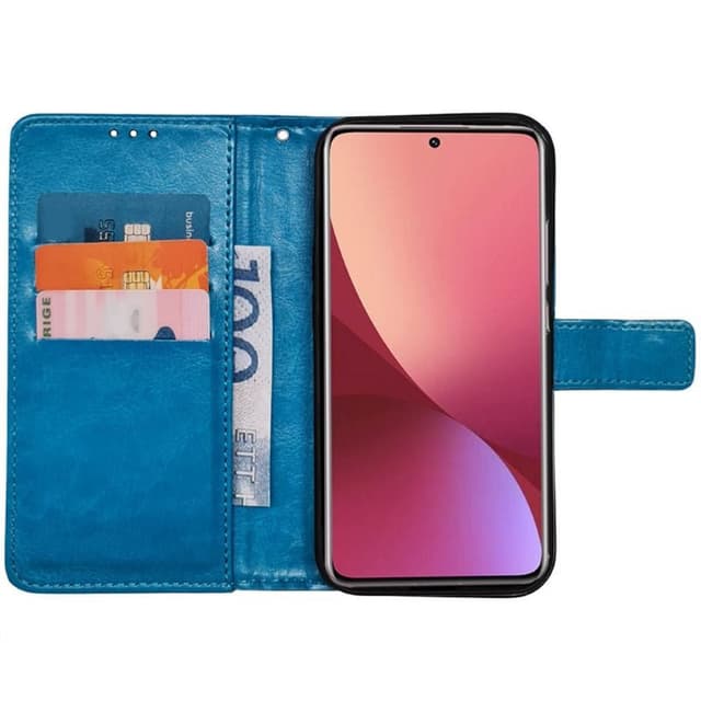 Wallet cover 3-kort Xiaomi 12 Pro - Lyseblå
