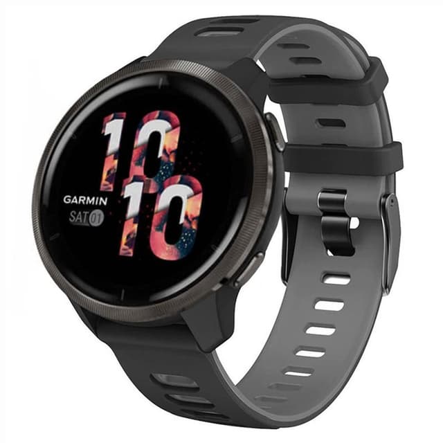 Twin Sport Rannekoru Garmin Venu 2 - Musta/harmaa