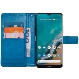 Lompakkokotelo 3-kortti Nokia G50 - Vaaleansininen