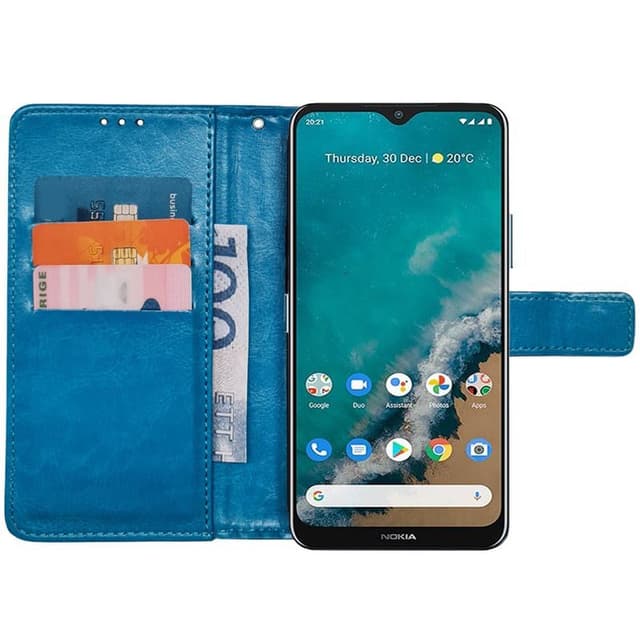 Wallet cover 3-kort Nokia G50 - Lyseblå