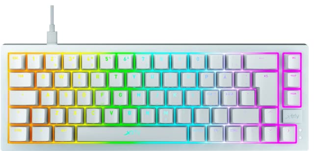 Xtrfy K5 RGB Compact gaming tastatur (Hvid)