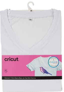 Cricut Infusible Ink naisten valkoinen t-paita (XL)