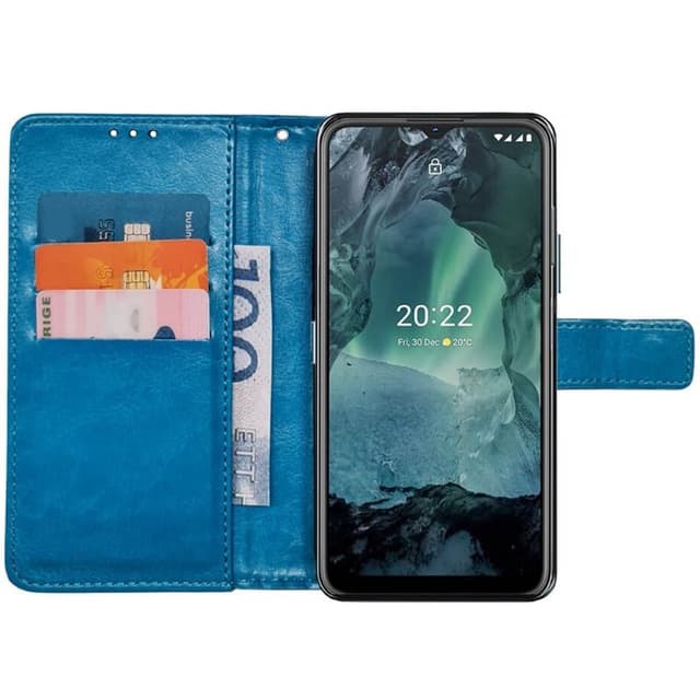 Wallet cover 3-kort Nokia G21 - Lyseblå