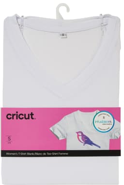 Cricut vit dam-T-shirt för Infusible Ink (S)
