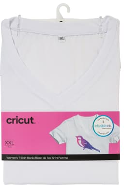 Cricut infusible ink Women’s hvid t-shirt (XXL)