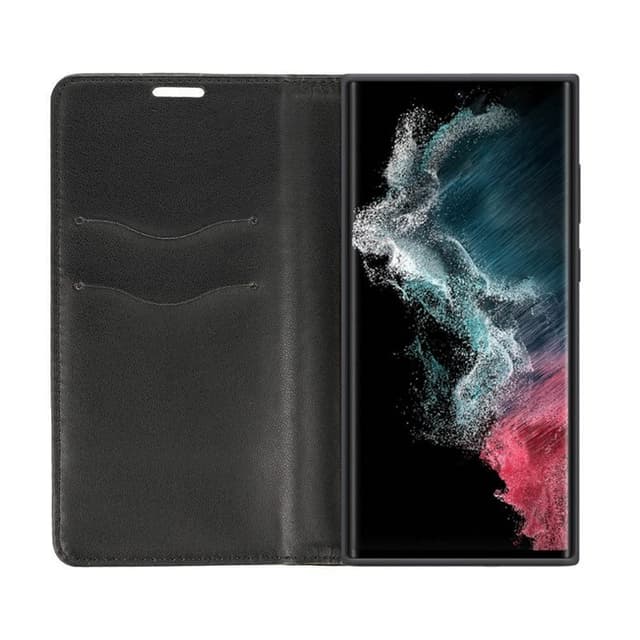 Flip cover 2-kort Samsung Galaxy S22 Ultra - Sort