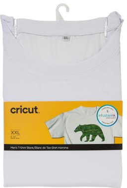 Cricut Infusible Ink miesten valkoinen t-paita (XXL)