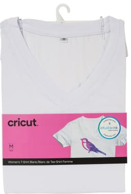Cricut vit dam-T-shirt för Infusible Ink (M)