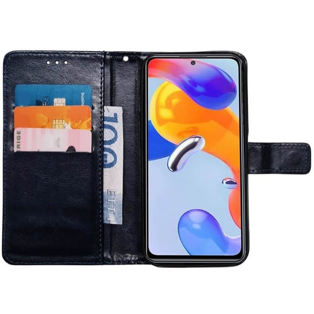 Mobil lommebok 3-kort Xiaomi Redmi Note 11 Pro 5G - Mørkeblå