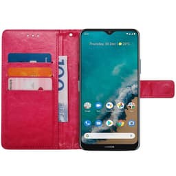 Lompakkokotelo 3-kortti Nokia G50 - Vaaleanpunainen
