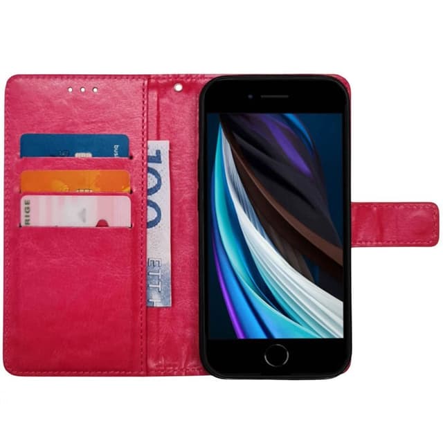 Mobilplånbok 3-kort Apple iPhone SE 2022 - Rosa