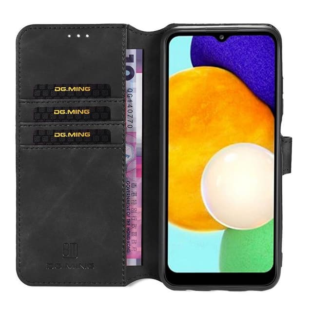 DG-Ming Lommebokdeksel 3-kort Samsung Galaxy A03s - Sort