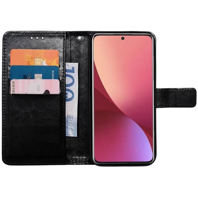 Wallet cover 3-kort Xiaomi 12 Pro - Sort