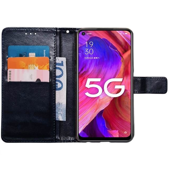 Mobilplånbok 3-kort Oppo A54 5G - Mörkblå