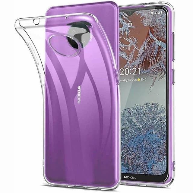 Silikonikotelo läpinäkyvä Nokia G10