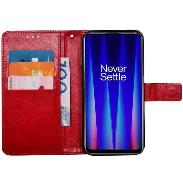Mobil lommebok 3-kort OnePlus Nord CE 2 5G - Rød