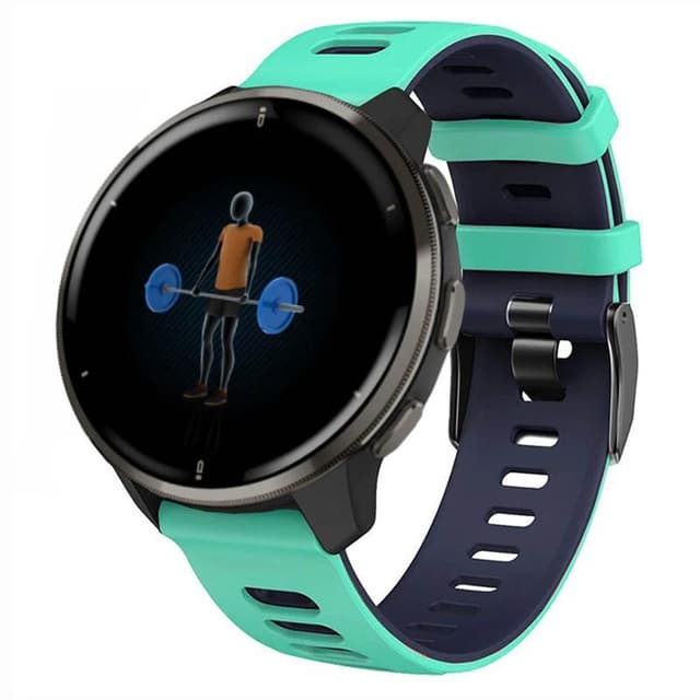 Twin Sport Armbånd Garmin Venu 2 Plus - Mint/Blå