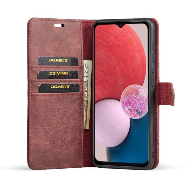 Mobil lommebok DG-Ming 2i1 Samsung Galaxy A13 4G - Rød