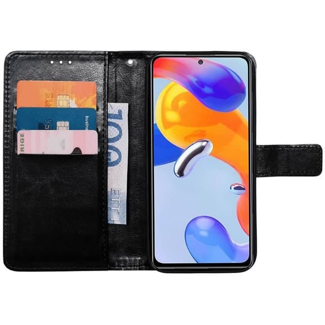 Mobilplånbok 3-kort Xiaomi Redmi Note 11 Pro 5G - Svart