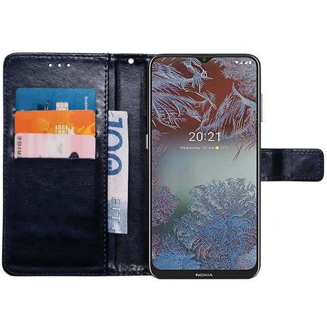 Wallet cover 3-kort Nokia G10 - Mørkeblå