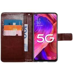 Wallet cover 3-kort Oppo A54 5G - Brun
