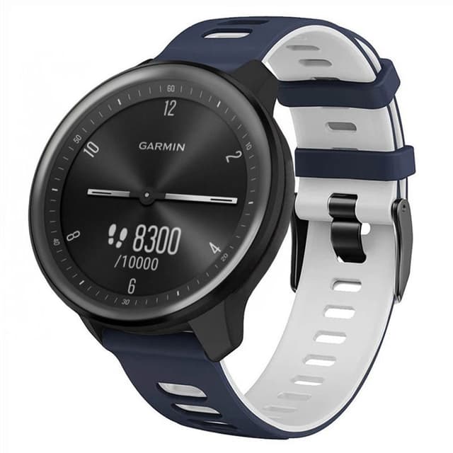 Twin Sport Armbånd Garmin Vivomove Sport - Blå/hvid