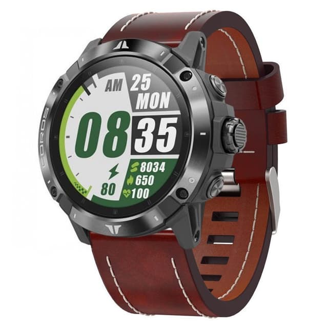 Läder Armband Coros Vertix 2 - Brun