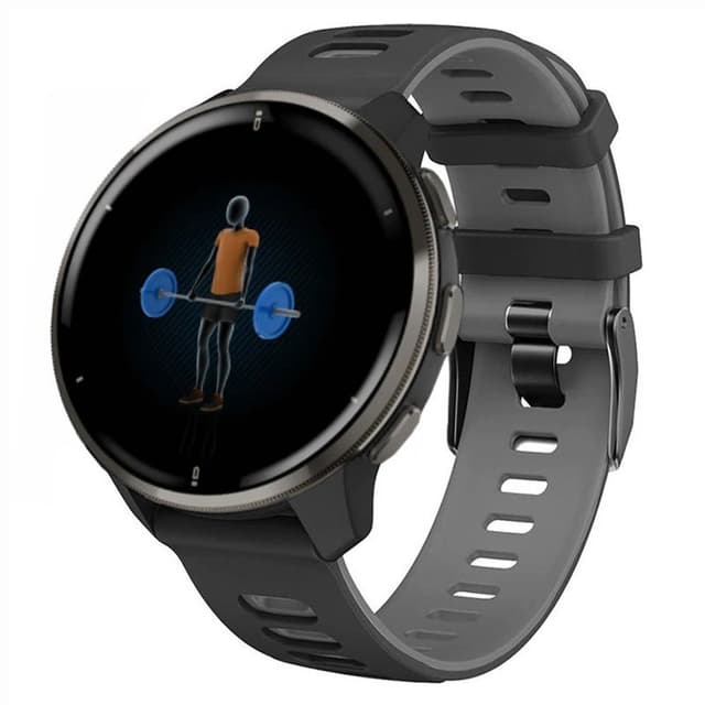 Twin Sport Rannekoru Garmin Venu 2 Plus - Musta/harmaa