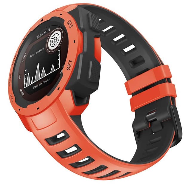 Twin Sport Armband Garmin Instinct 2 - Orange/svart