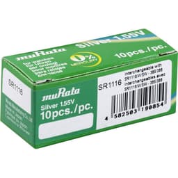 Murata SR1116-PBWW Knappcell 366 Silveroxid 30 mAh 1.55