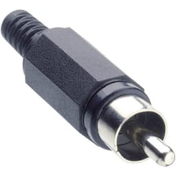 Lumberg XSTO 1-BK Cinch-stik Stik, lige Poltal: 2 Sort