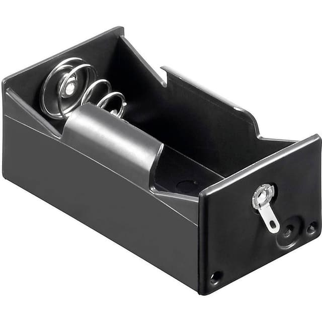 Goobay 12457 Batterihållare 1x D (R20) Lödanslutning (L