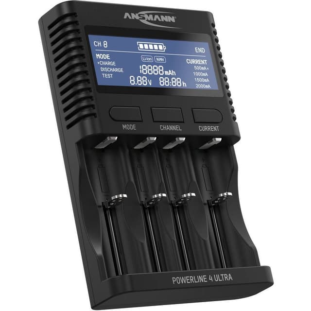 Ansmann 1001-0080 Oplader til runde celler 1 stk