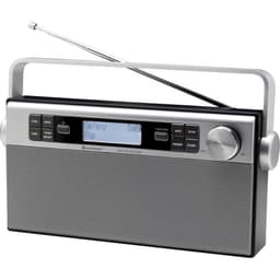 Kuffertradio soundmaster DAB650SI DAB+, FM genopladelig Sølv, Sort