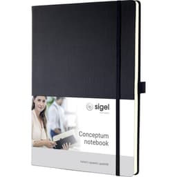 Sigel anteckningsbok Conceptum/CO111 A4 h svart 80 g