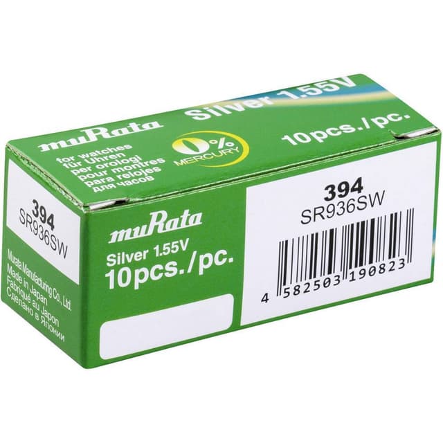 Murata SR936SW-PBWW Knappcell 394 Silveroxid 70 mAh
