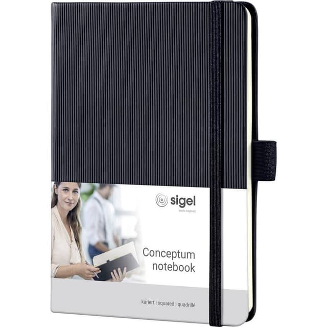 Sigel Anteckningsbok CONCEPTUM® CO131 rutat Svart Antal