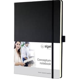 Sigel Anteckningsbok CONCEPTUM® CO115 rutat Svart Antal