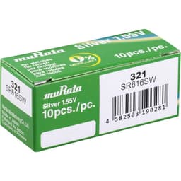 Murata SR616SW-PBWW Knappcell 321 Silveroxid 16 mAh