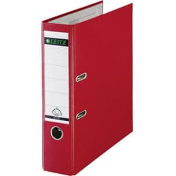 Leitz Mappe 1010 A4 Rygbredde: 80 mm Rød 2 bøjler 10105025