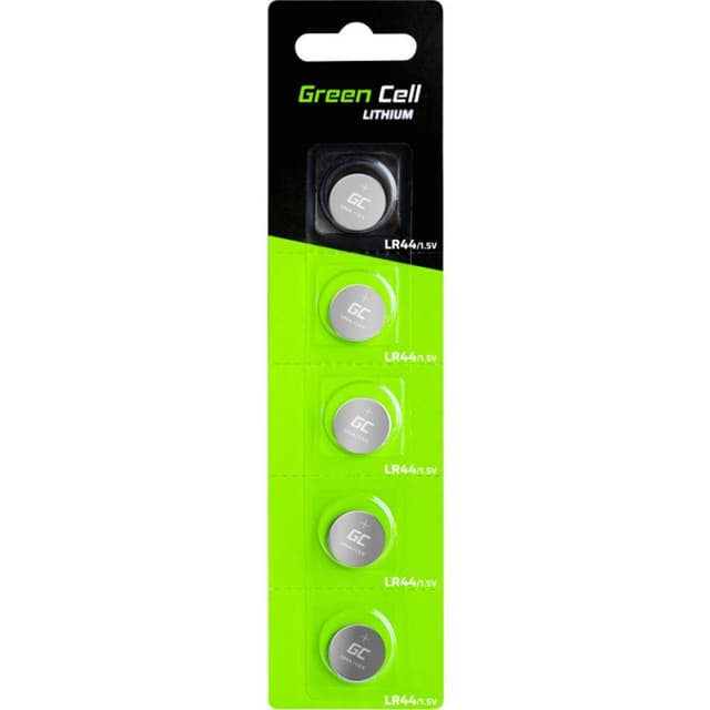 Green Cell AG13 Knappcell LR 44 Alkaliskt 1.5 V 5 st