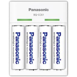 Panasonic BQ-CC61 Batteriladdare NiMH AAA (R03), AA